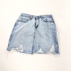 Nobody cut off jean skirt 28